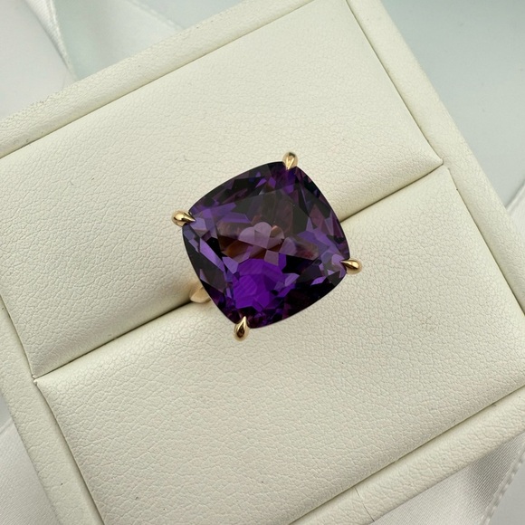 Tiffany & Co. Jewelry - Tiffany & Co. Amethyst Sparkler Cocktail Ring in 18k Rose Gold